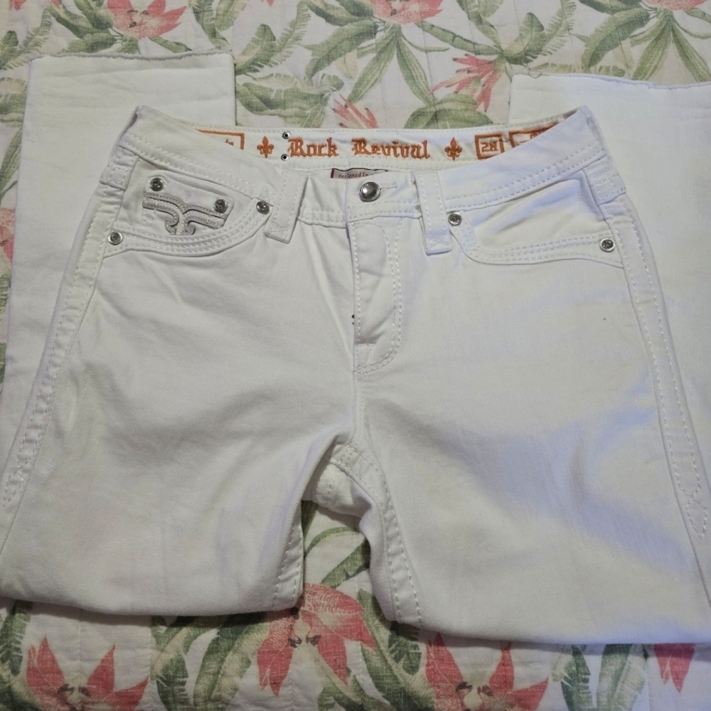Rock Revival Women's Crisp White Skinny Jeans